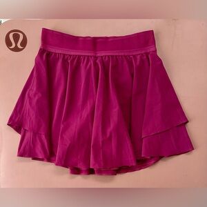 lululemon high rise court rival skirt *long 🎾 size 6 🎾 magenta purple